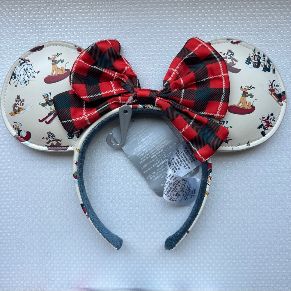 Christmas Minnie ear headband NWT